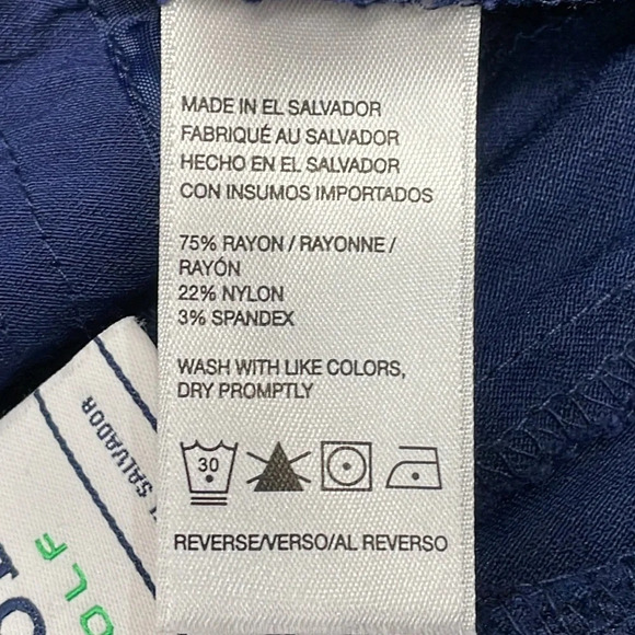 Izod Golf Stretch Shorts Bundle of Two Pairs Navy and Tan Size 10 - Picture 7 of 16